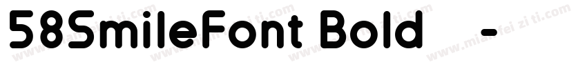 58SmileFont Bold 下载字体转换